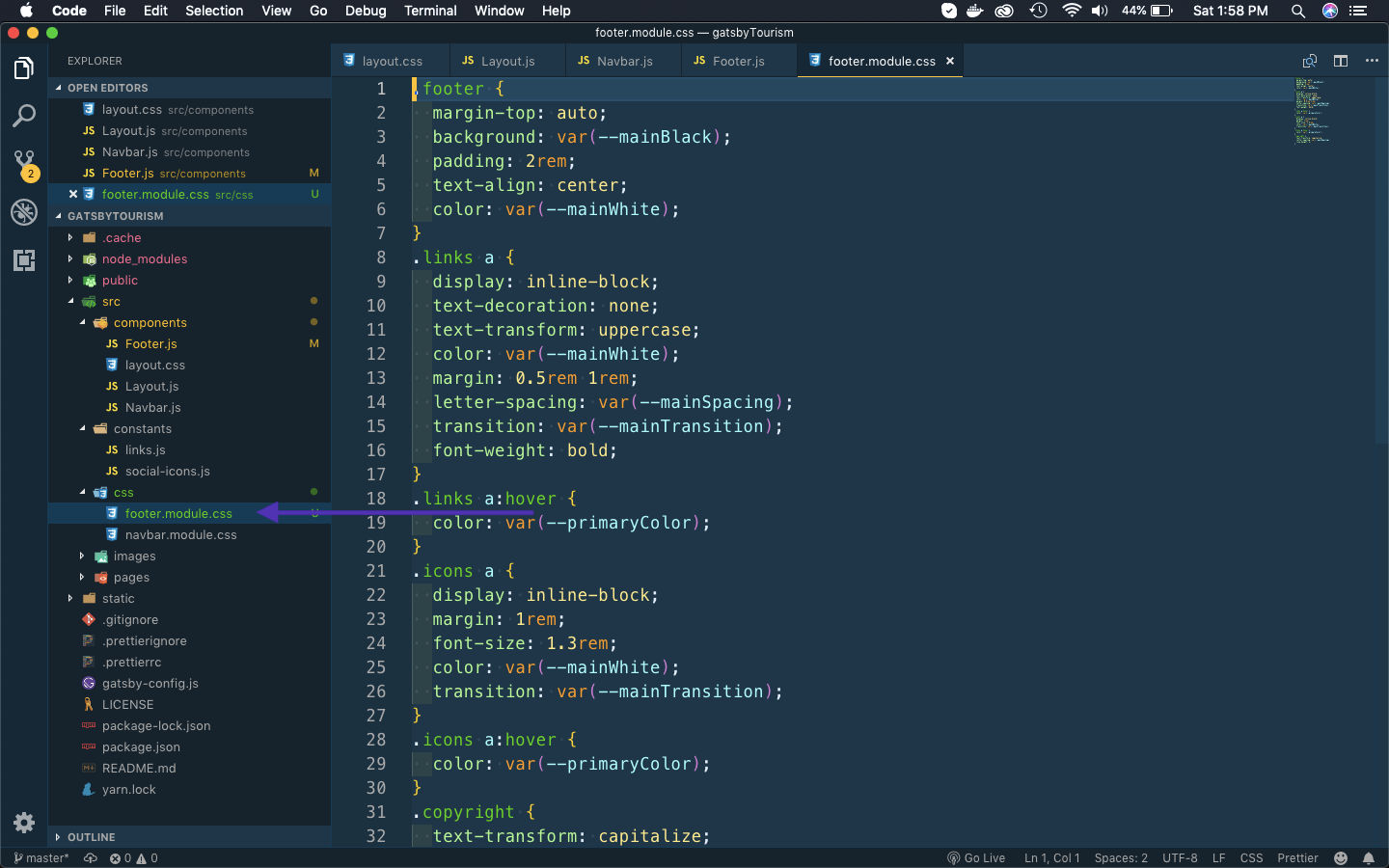 Footer CSS
