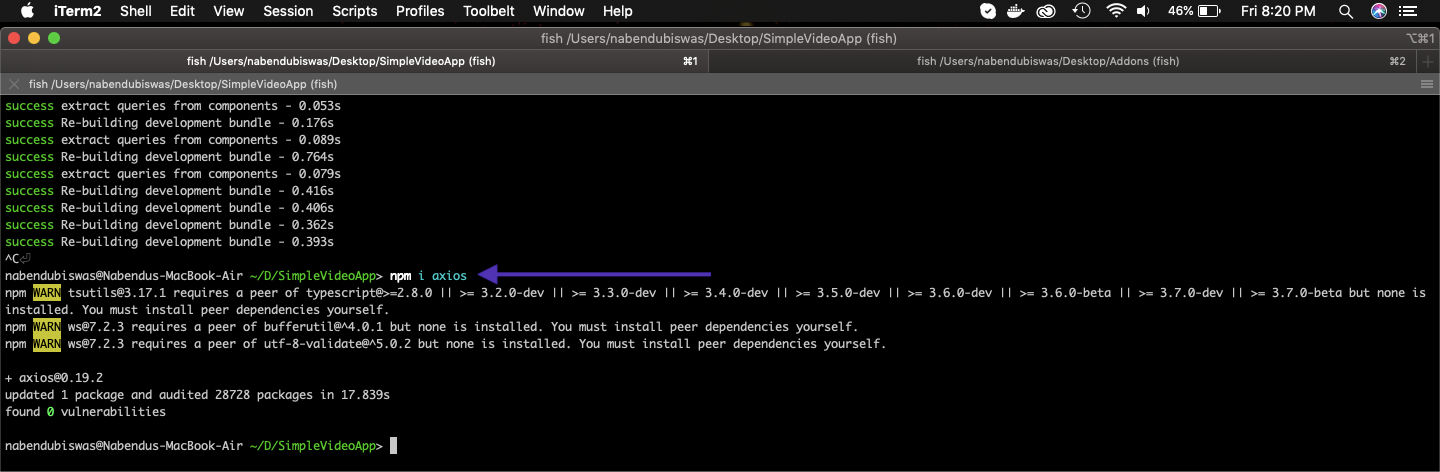 npm install