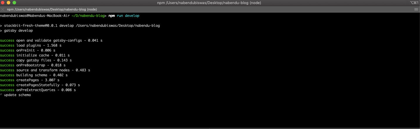 npm run