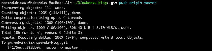 Push to github