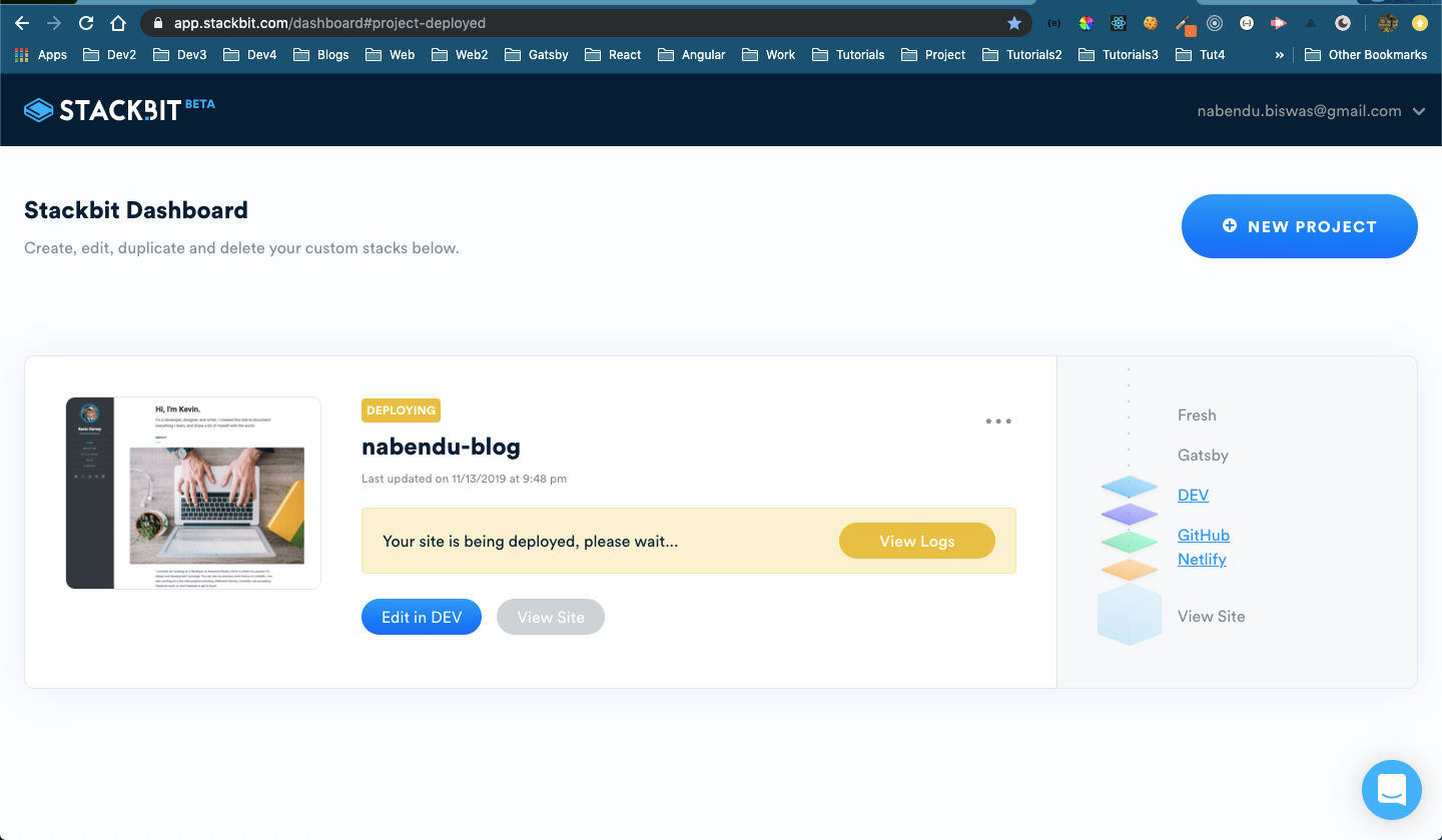 Site getting updated