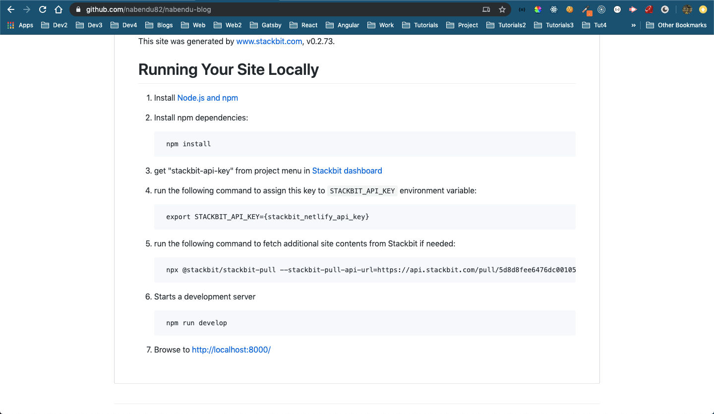 Stackbit instructions