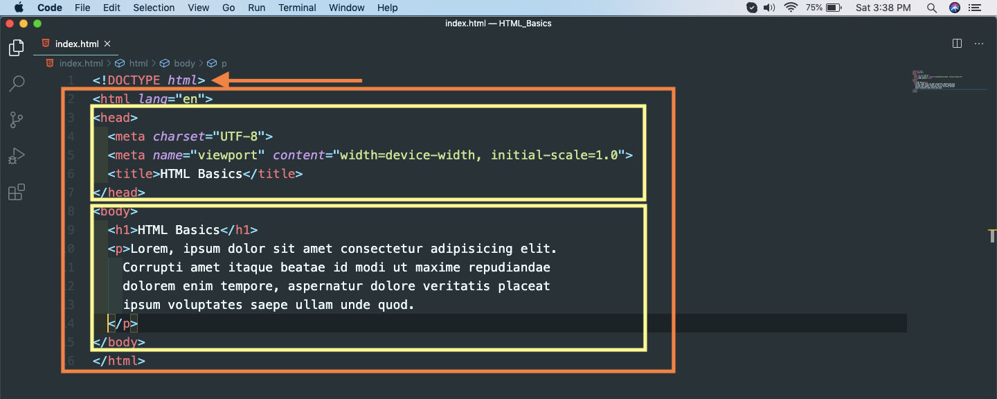 HTML Page Structure
