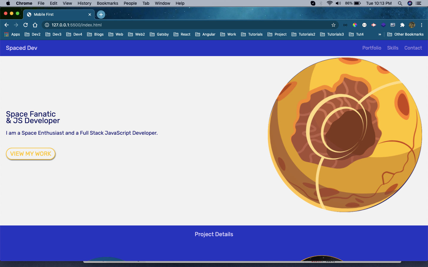 Desktop view
