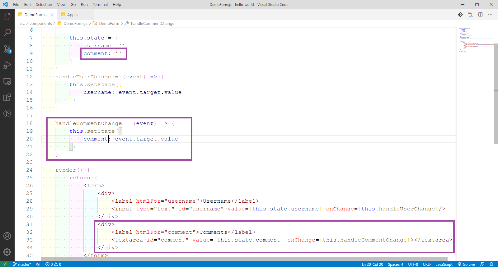 DemoForm.js