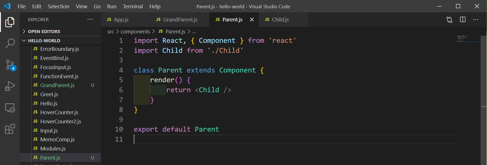 Parent.js