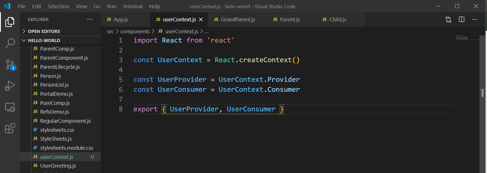 userContext.js