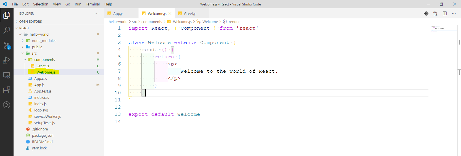 Welcome.js