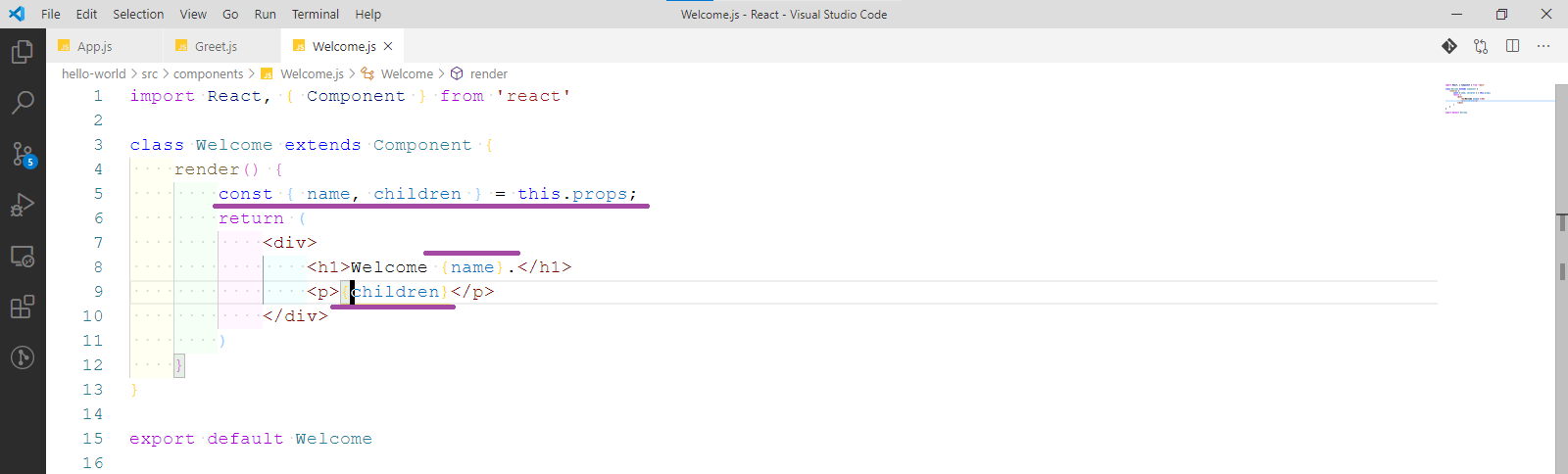 Welcome.js