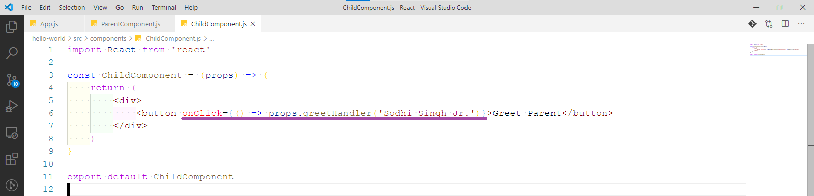 ChildComponent.js