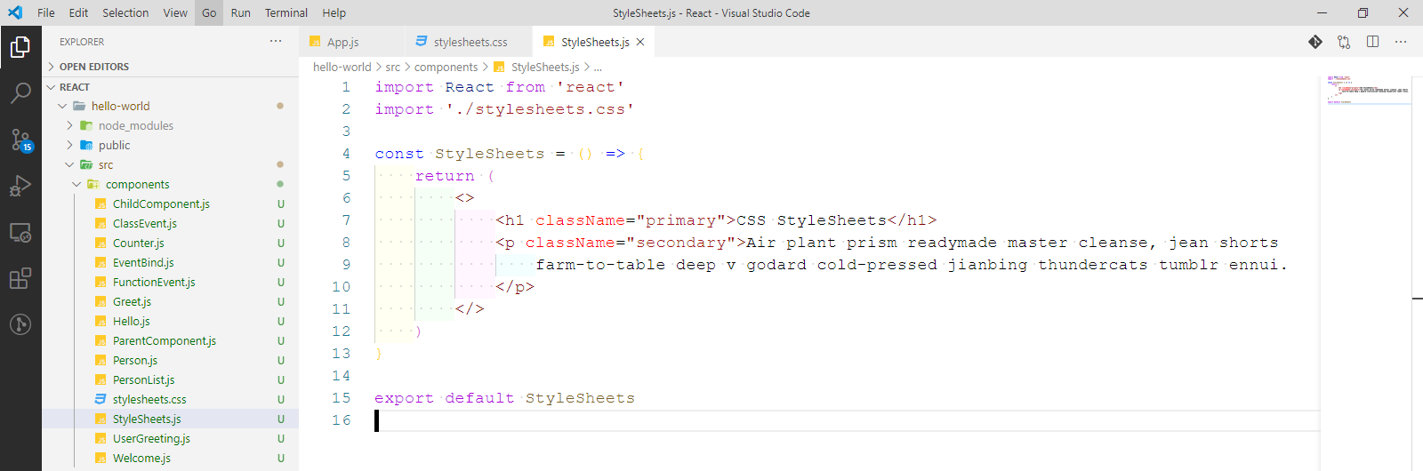 StyleSheets.js