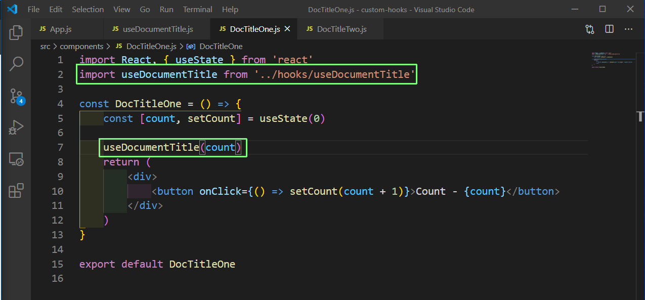 DocTitleOne.js