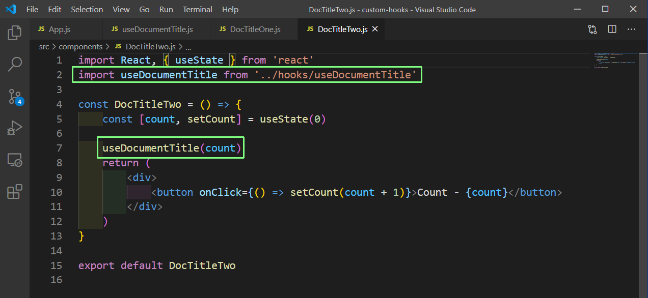 DocTitleTwo.js