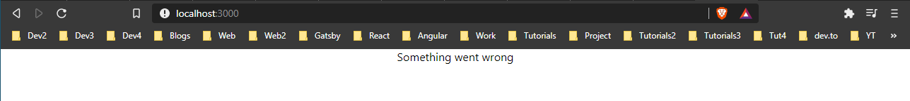 The error
