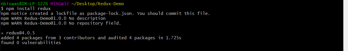 npm install redux