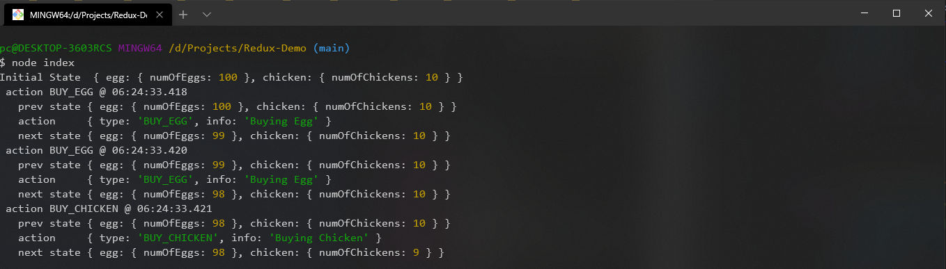 redux logs