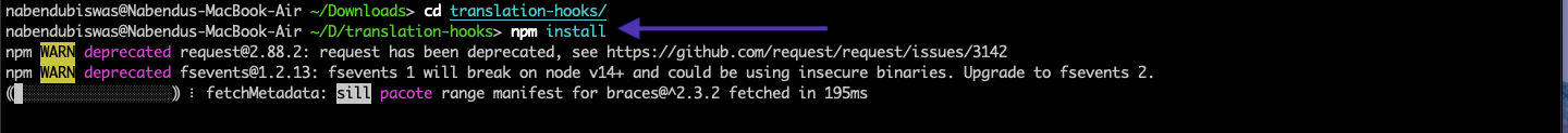 npm install