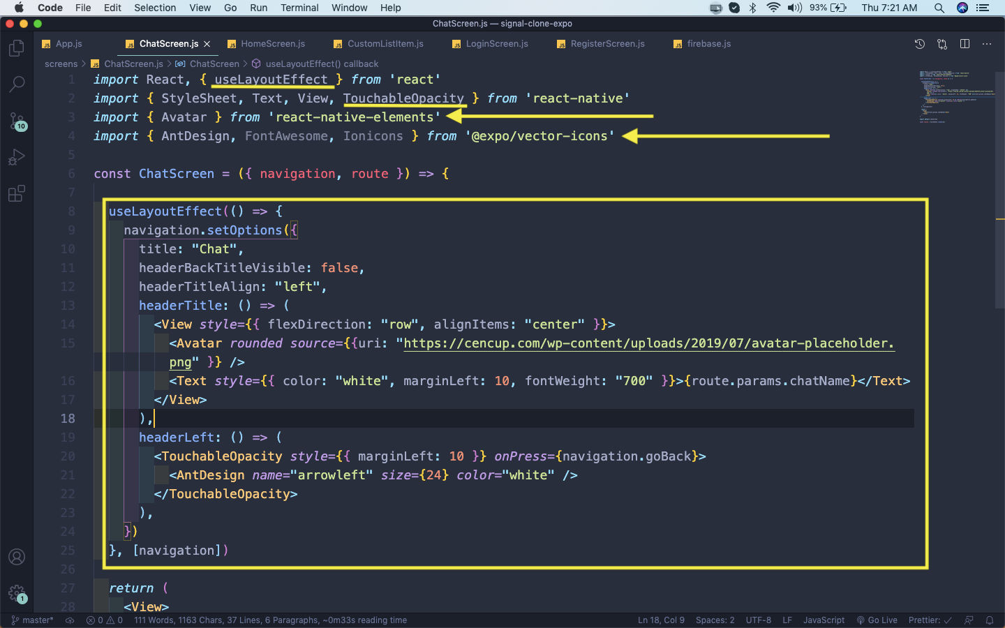 ChatScreen.js