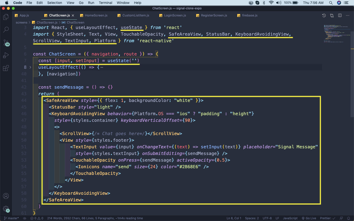 ChatScreen.js