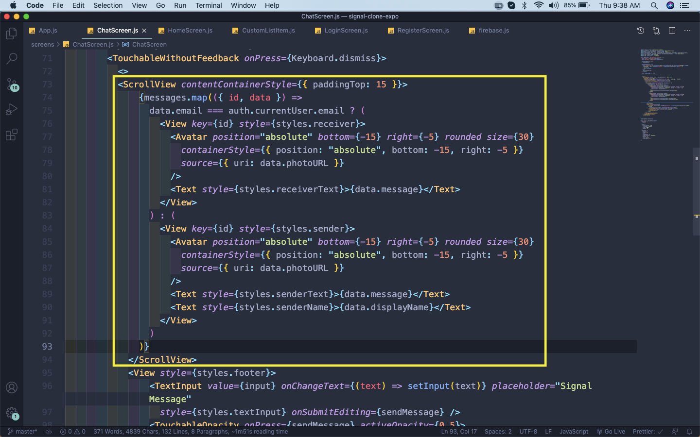 ChatScreen.js