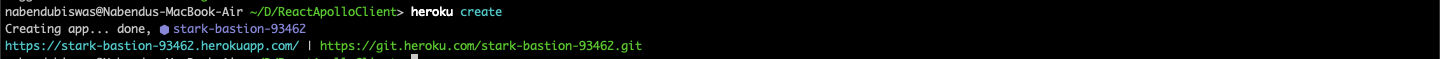 heroku create