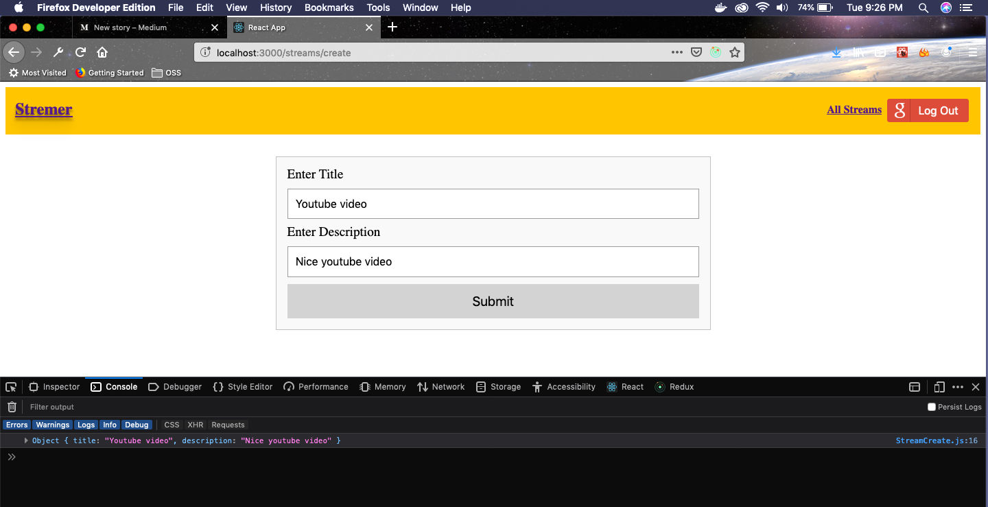 Easy Redux form