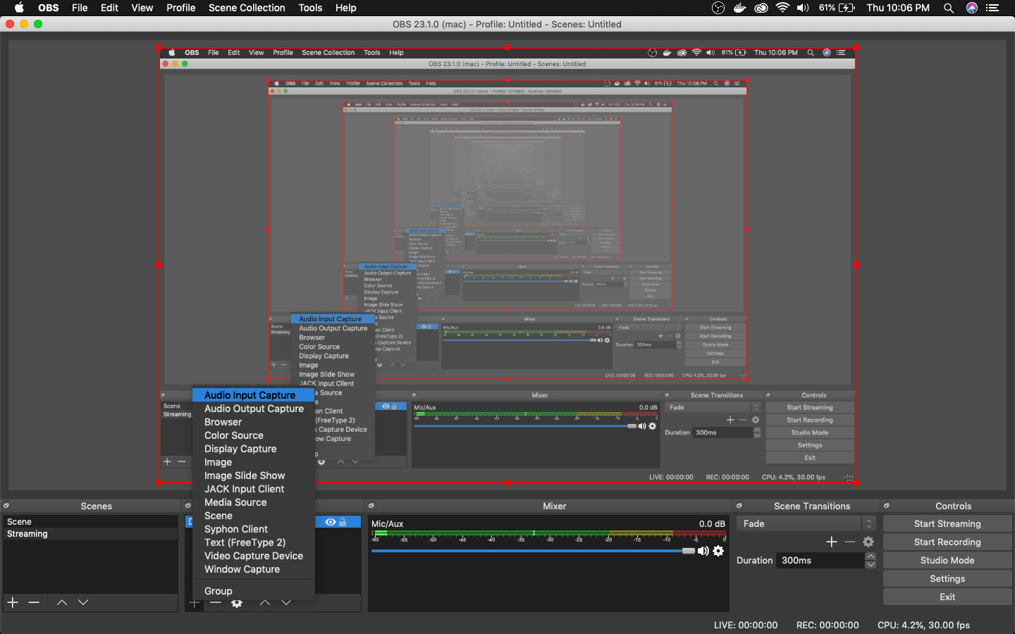 Audio Input Capture