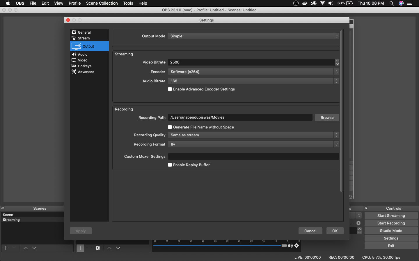 Recording Path