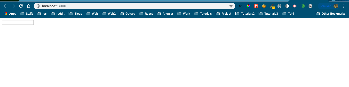 Tiny Searchbar at top-left corner