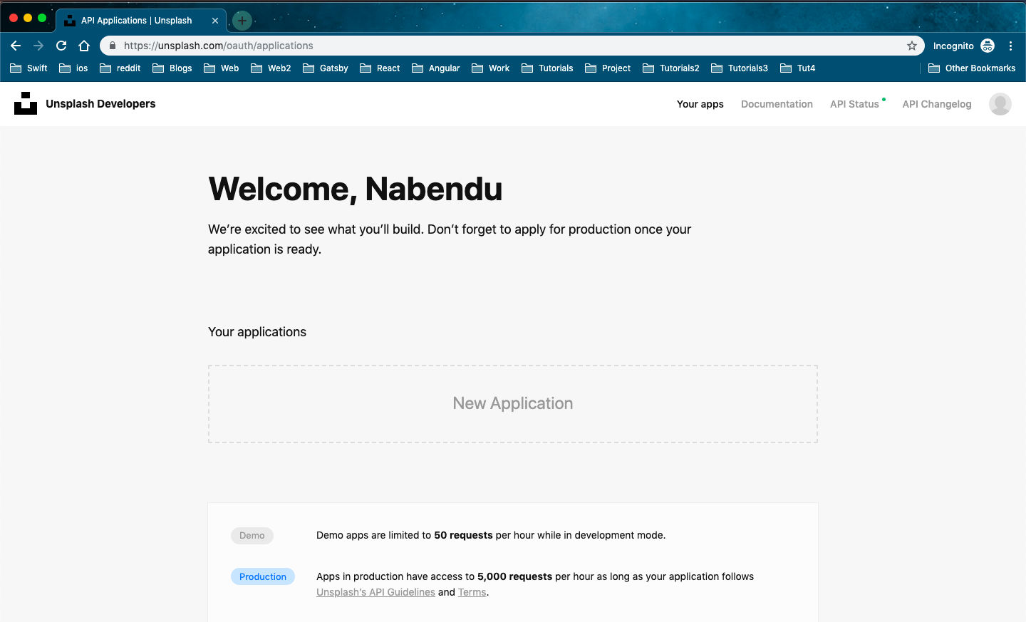 unsplash register
