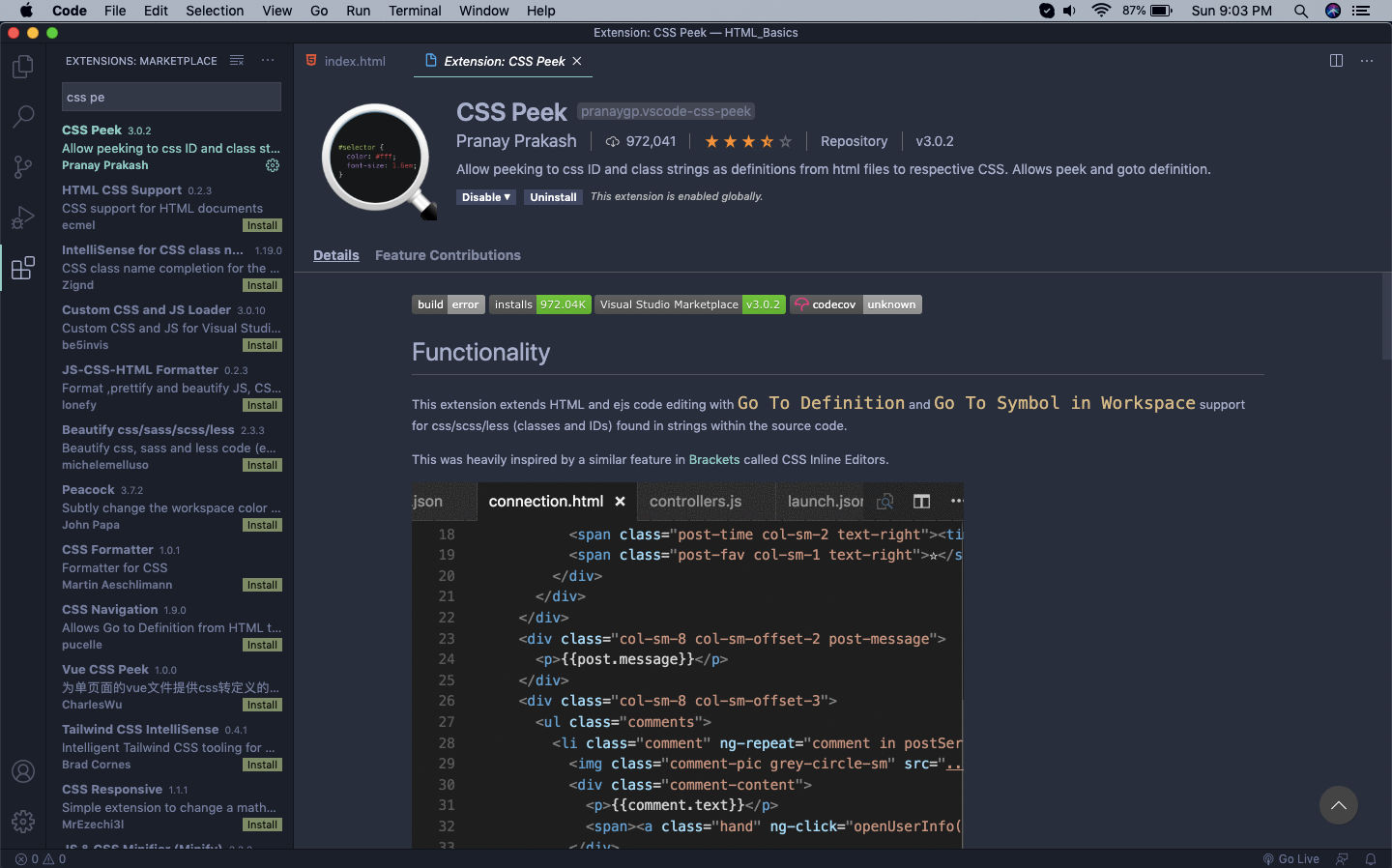 CSS Peek