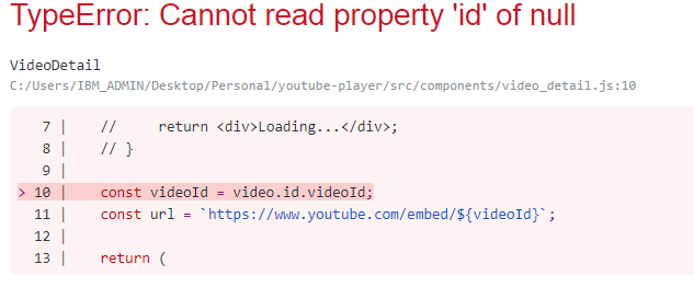 null error