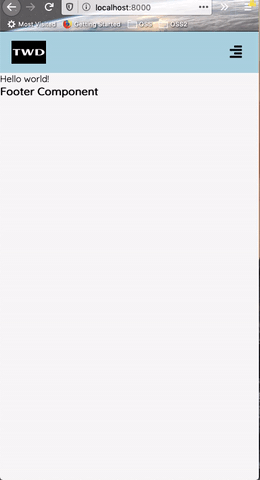 Hamburger menu