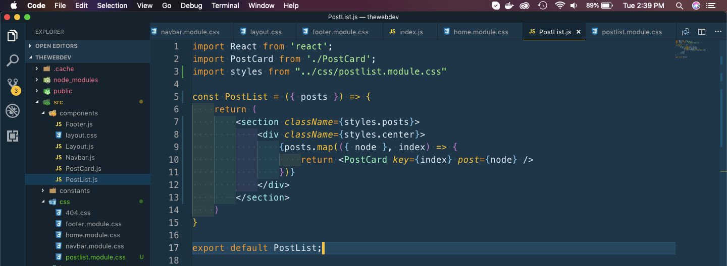 PostList.js