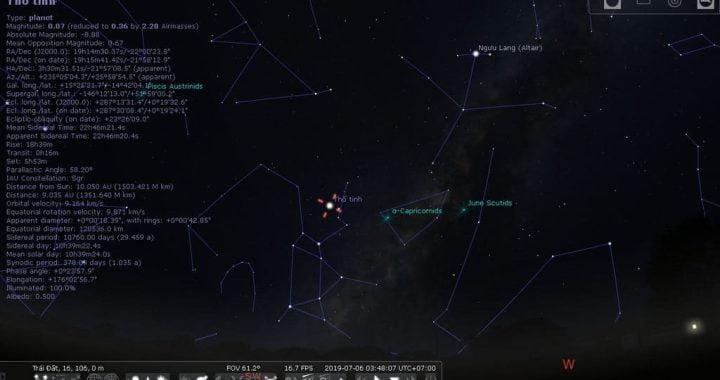 Khám phá vũ trụ qua phần mềm Stellarium - TaJOb4Fh / Thiên văn học Đà Nẵng