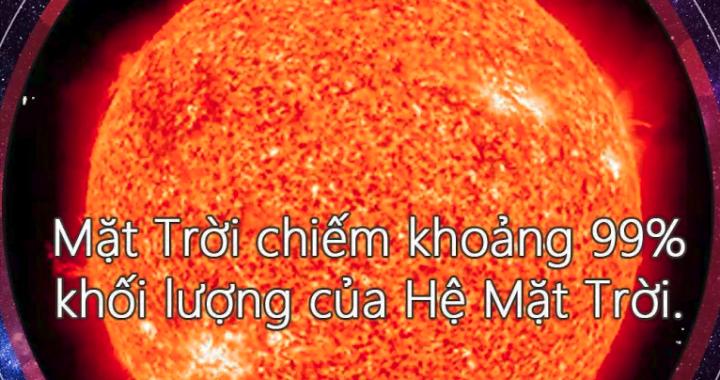 Mặt Trời chiếm khoảng 99% khối lượng của Hệ Mặt Trời - 1 xkjfwx / Thiên văn học Đà Nẵng