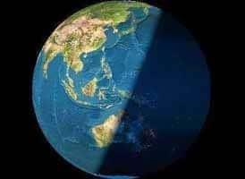 Hình ảnh Trái Đất nhìn từ vệ tinh VINASAT