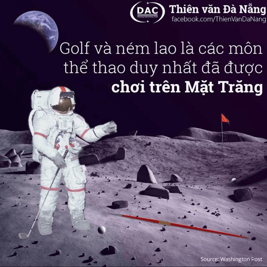 Golf và ném lao là các môn thể thao duy nhất đã được chơi trên Mặt Trăng - Untitled 1 wpiewq / Thiên văn học Đà Nẵng