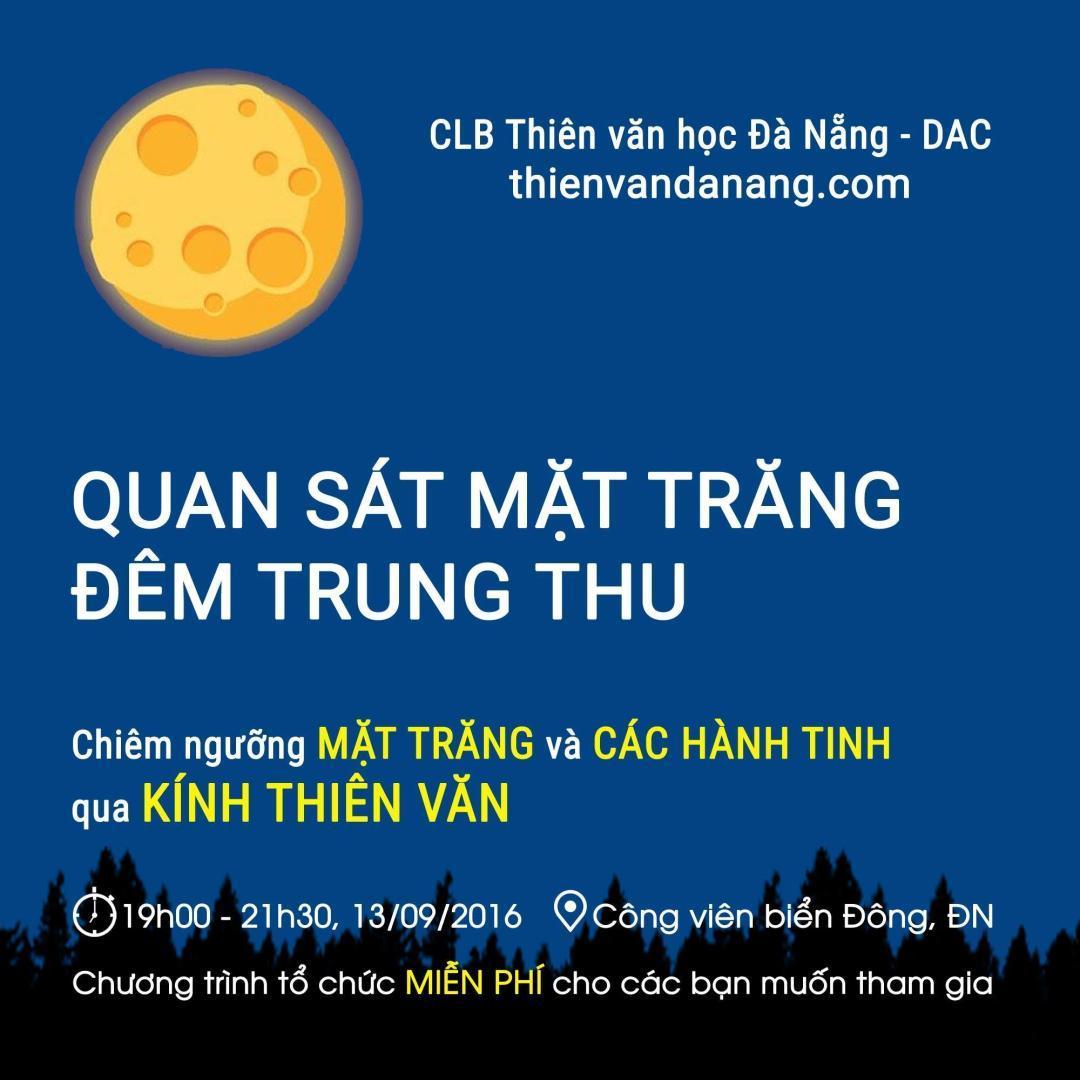 [Thông báo] Quan sát Mặt Trăng đêm Trung Thu - / Thiên văn học Đà Nẵng