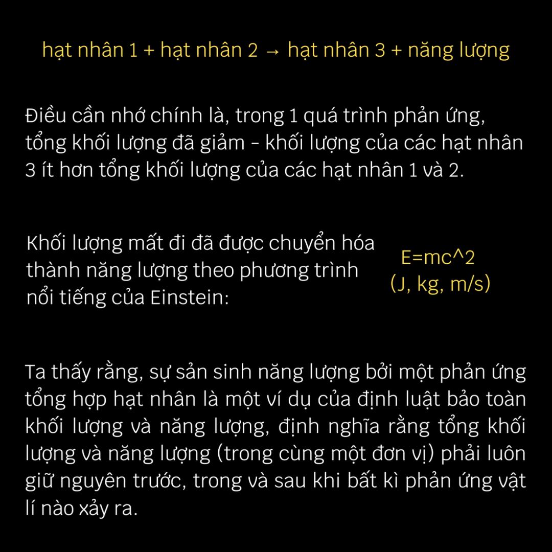 Phản ứng nhiệt hạch sinh năng lượng cân bằng mặt trời