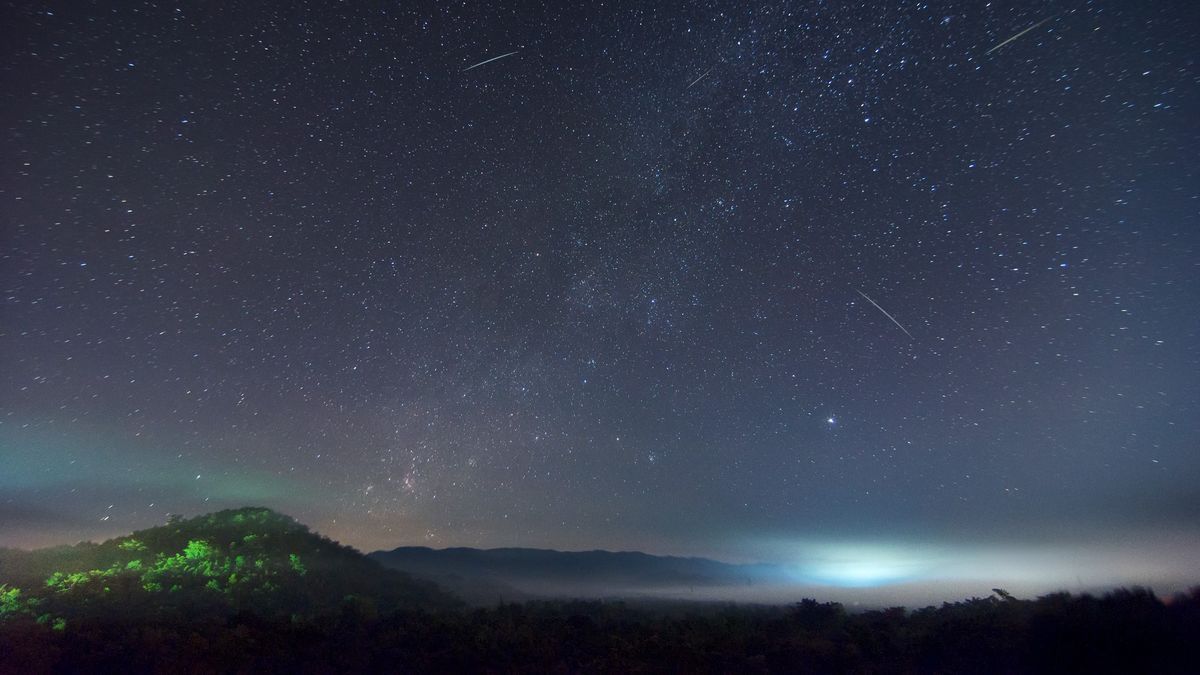 Mưa sao băng Leonid tỏa ra từ chòm sao Leo. Hình ảnh: NirutiStock via Getty Images.