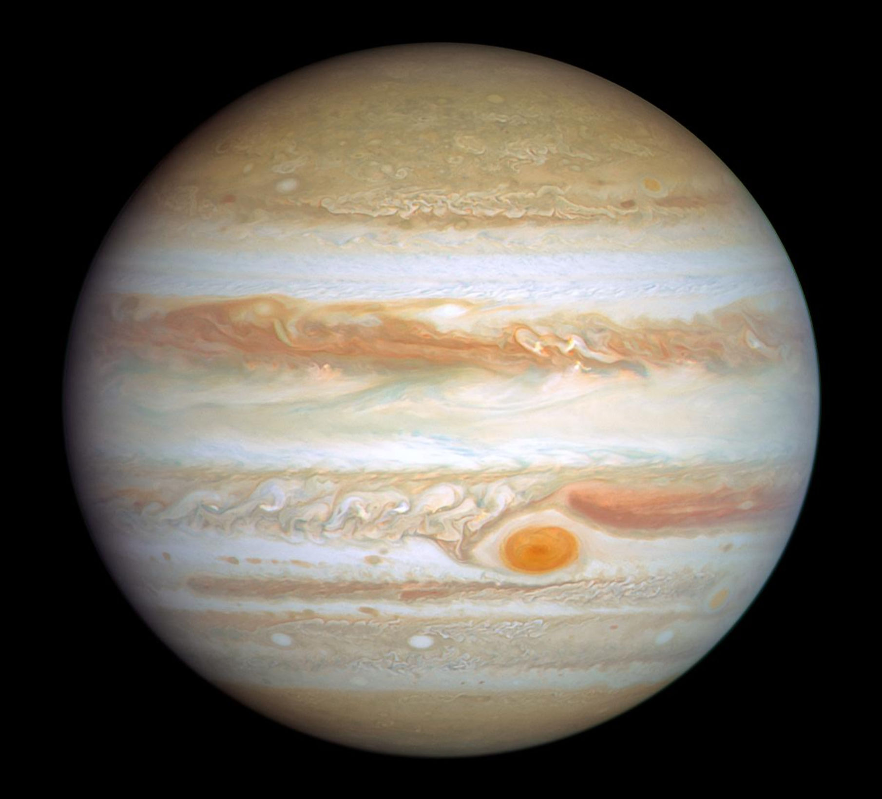 Ảnh chụp Sao Mộc qua kính thiên văn Hubble