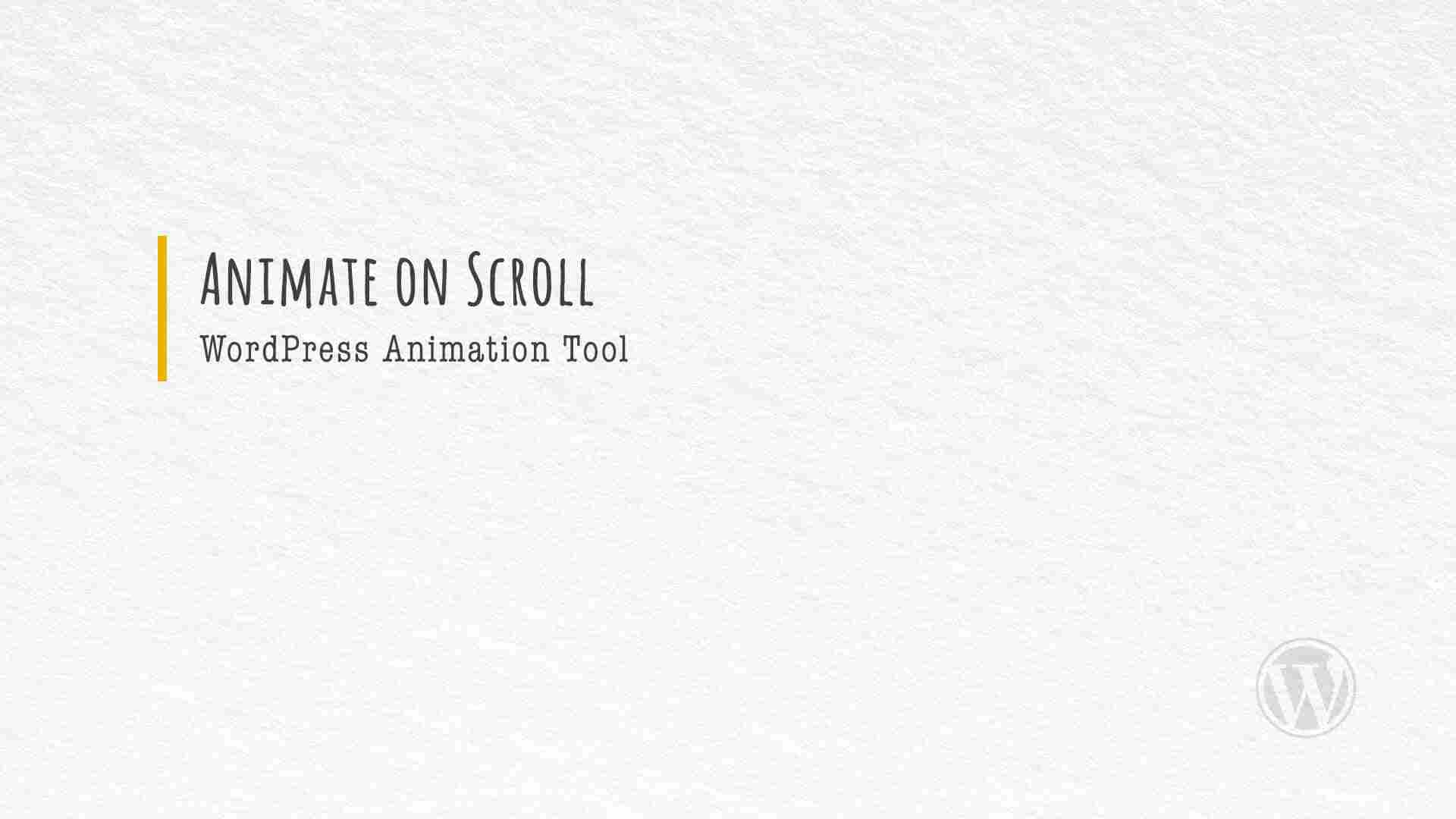 animasi sederhana dengan plugin animate on scroll