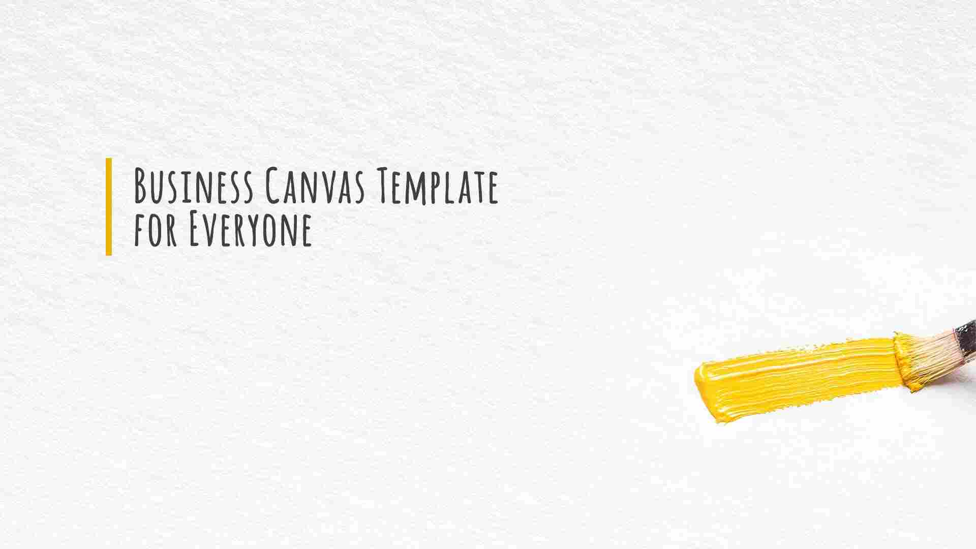 business model canvas template