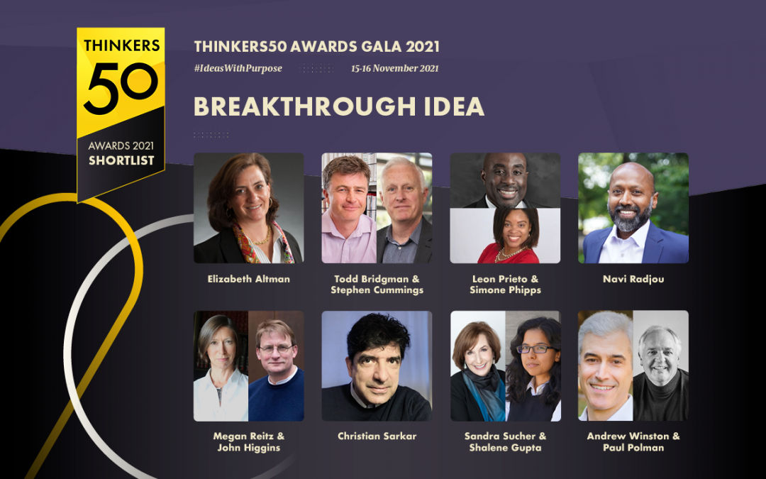 Announcing the Thinkers50 2021 Breakthrough Idea Award Shortlist