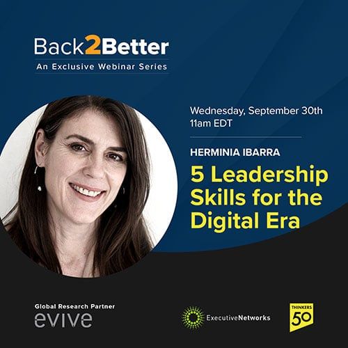 Back2Better-Webinar with Herminia Ibarra
