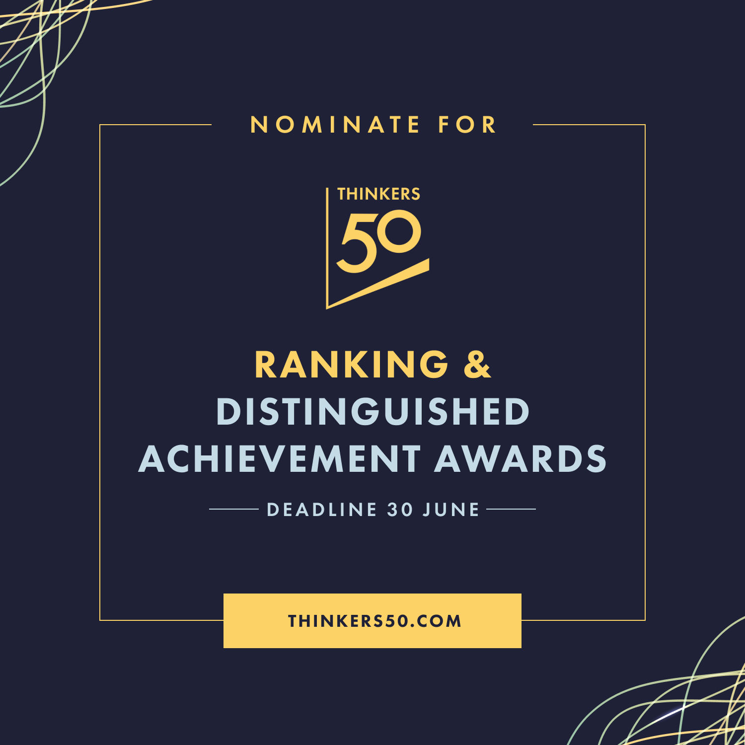 Thinkers50 Ranking & Awards Nominations 2025