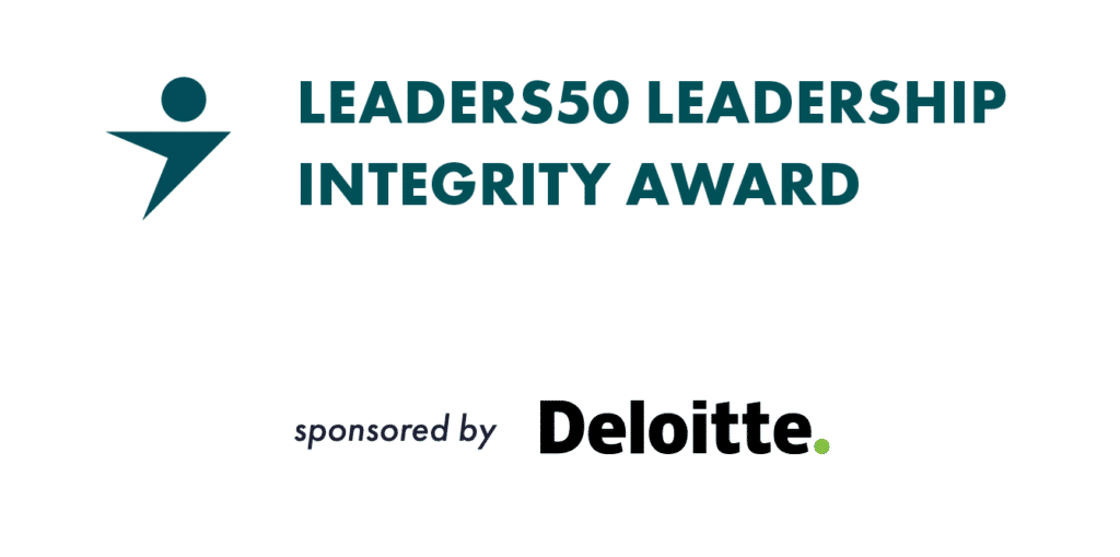 Leaders50 Leadership Integrity Award