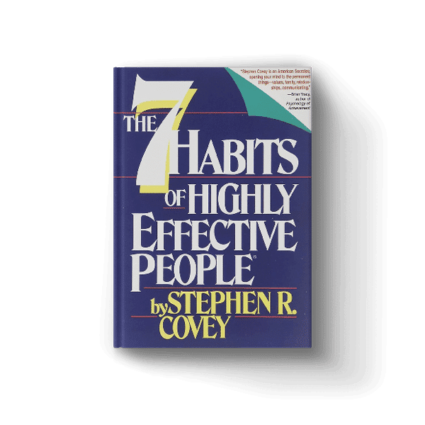 The book cover of "The 7 Habits of Highly Effective People".