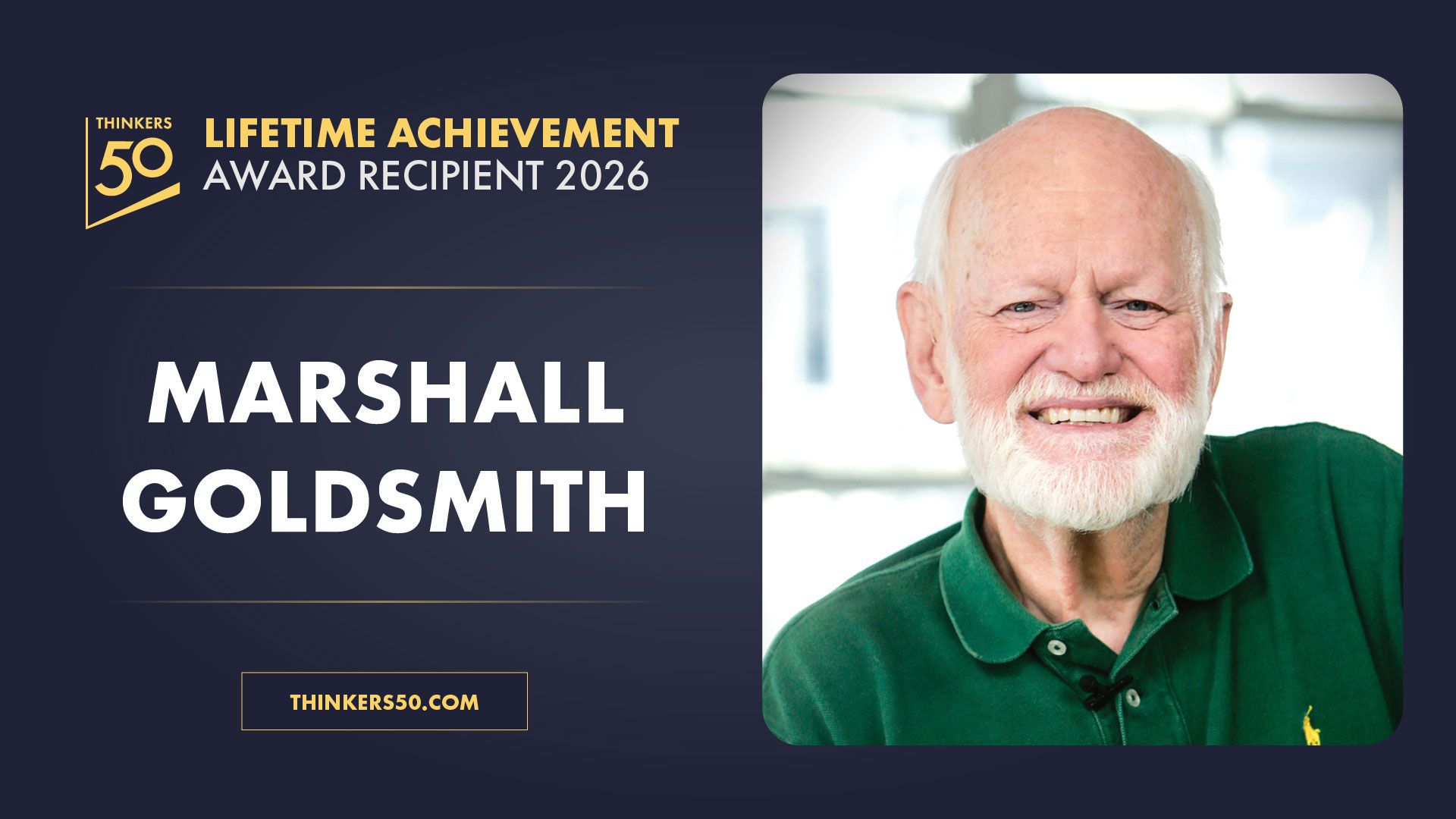 Thinkers50 Lifetime Achievement Award 2026: Marshall Goldsmith